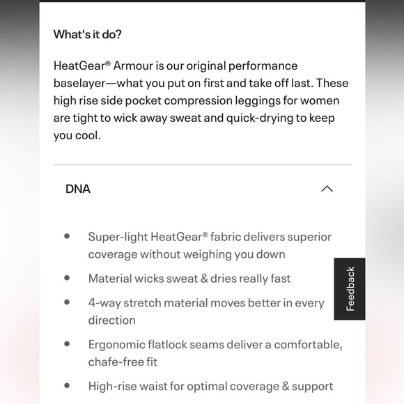 Under Armour | Women's HeatGear® Armour Hi-Rise Leggings in Dark Lilac - Picture 6 of 6